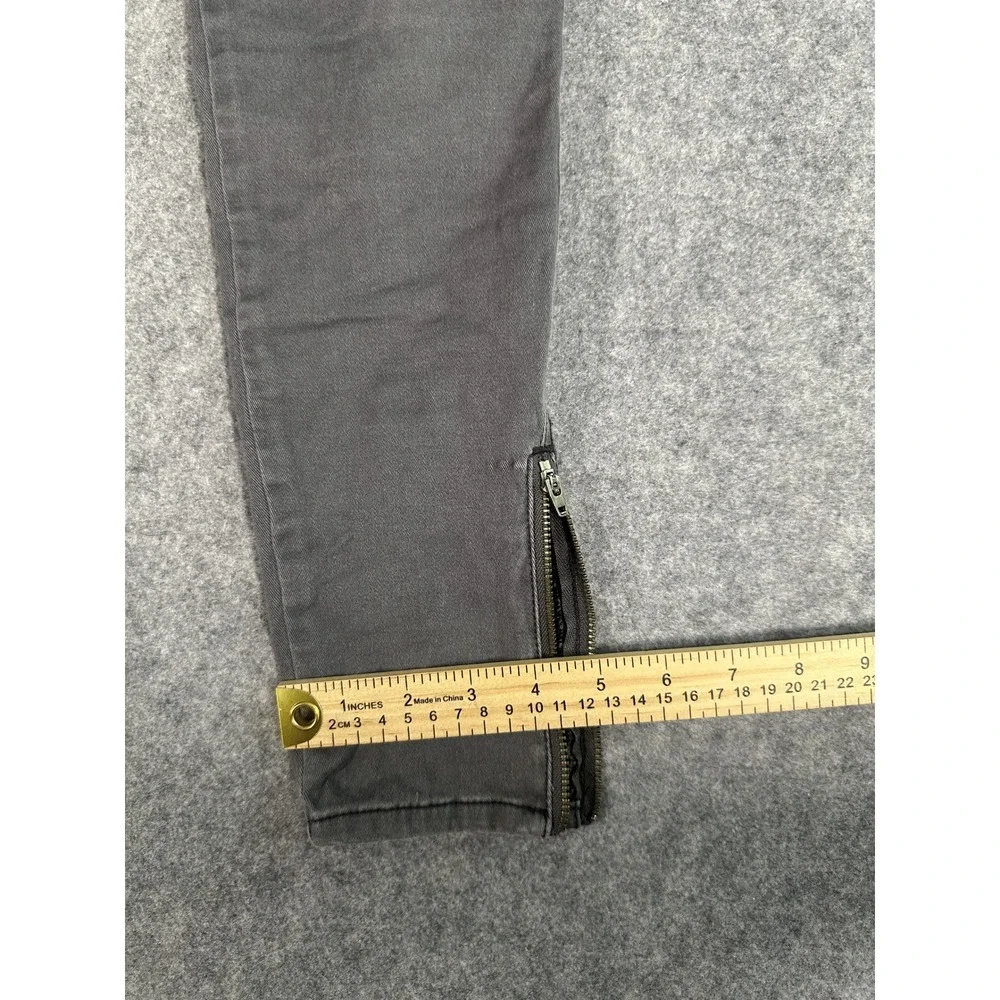Banana Republic Skinny Fit Cargo Pants‎ 2 Grey Ankle Zip Utility